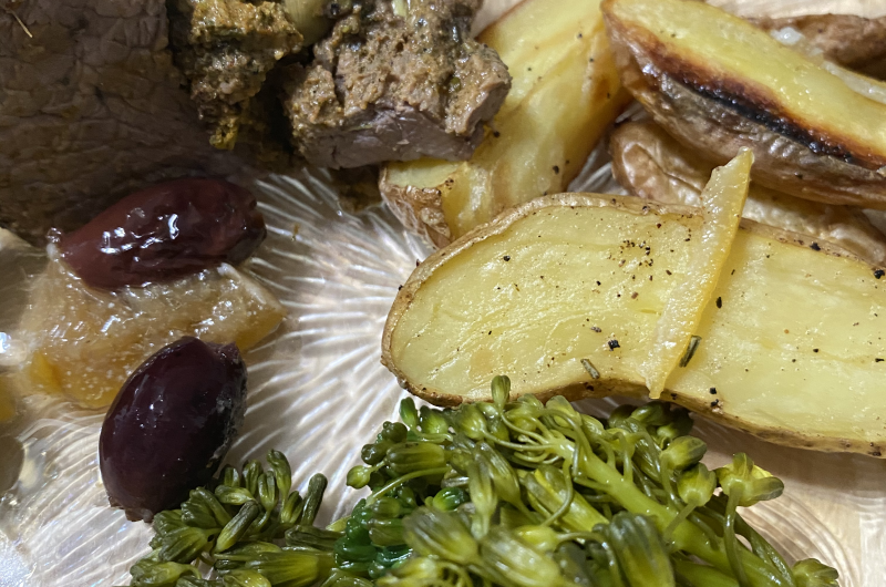 Roast Lamb with Olives & Preserved Lemon