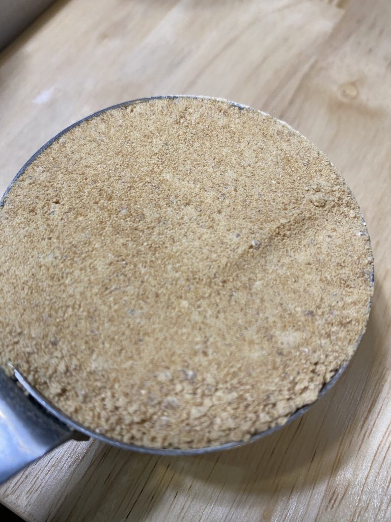Sucanat.  It is a unrefined cane sugar.  I tend to blend mine in the blender to make it a bit finer than it normally is. 