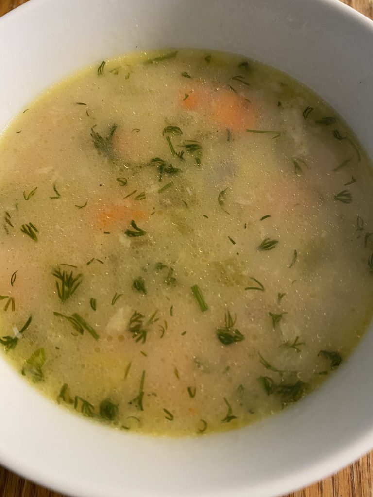 Bowl of Polish Vegetable soup